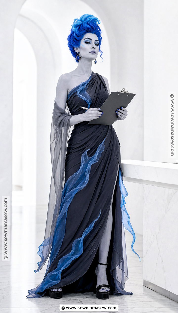 Hades Costume With Blue Flame Hair - 30 Disney Villain Costumes for Women