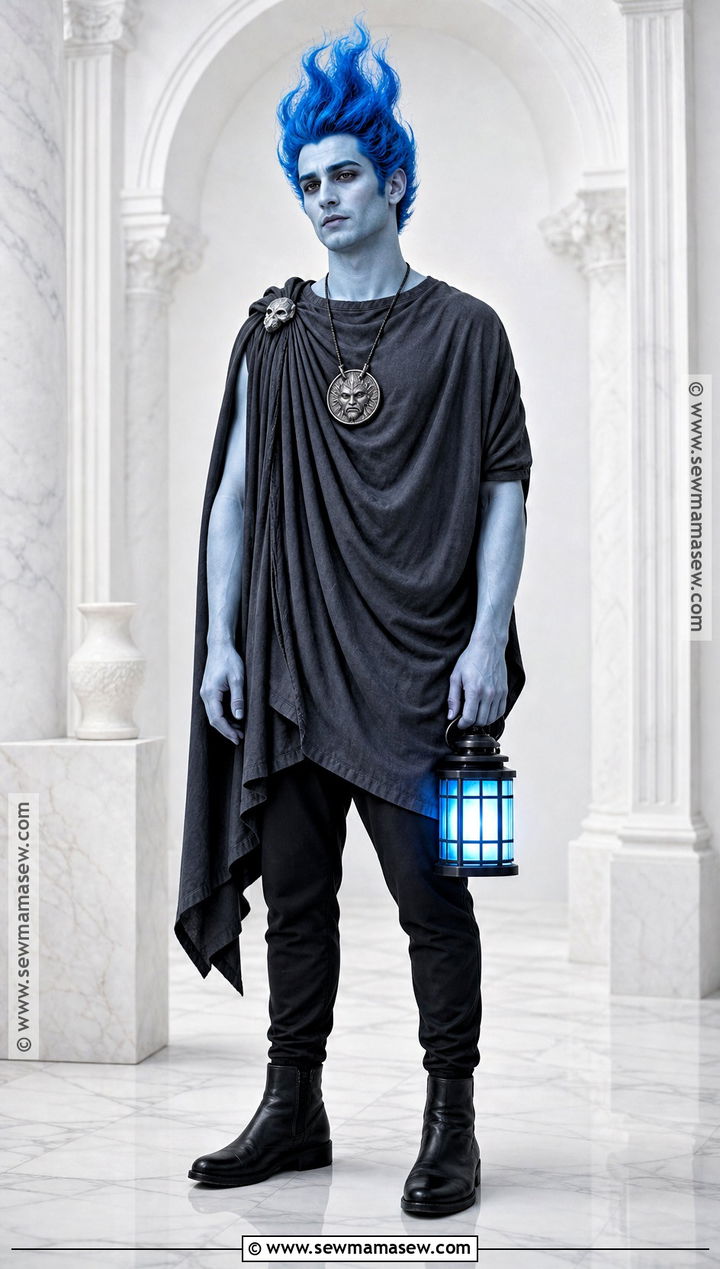 Hades Costume With Blue Flame Hair - 30 halloween costumes blue hair