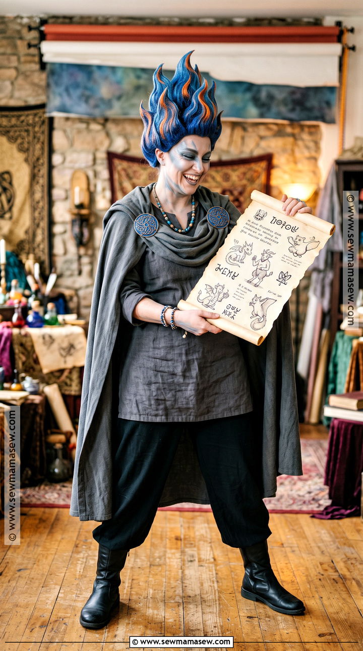 Hades Costume With Blue Flame Hair - 40 disney costume ideas