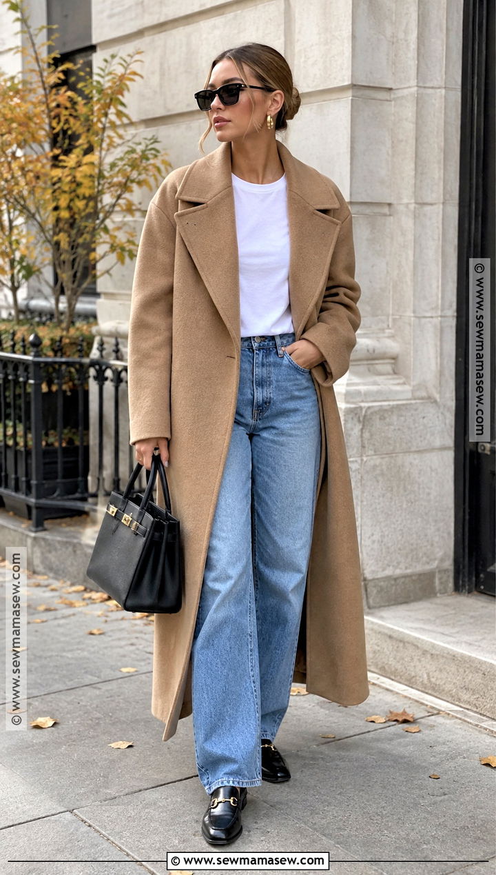 Hailey Bieber Camel Coat Outfit - 15 Hailey Beiber Fall Outfits