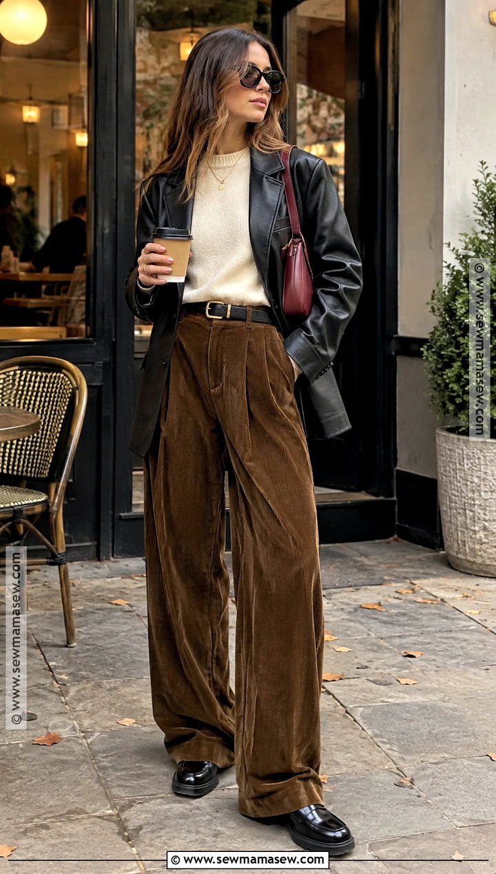 Hailey Bieber Corduroy Pants Outfit - 15 Hailey Beiber Fall Outfits