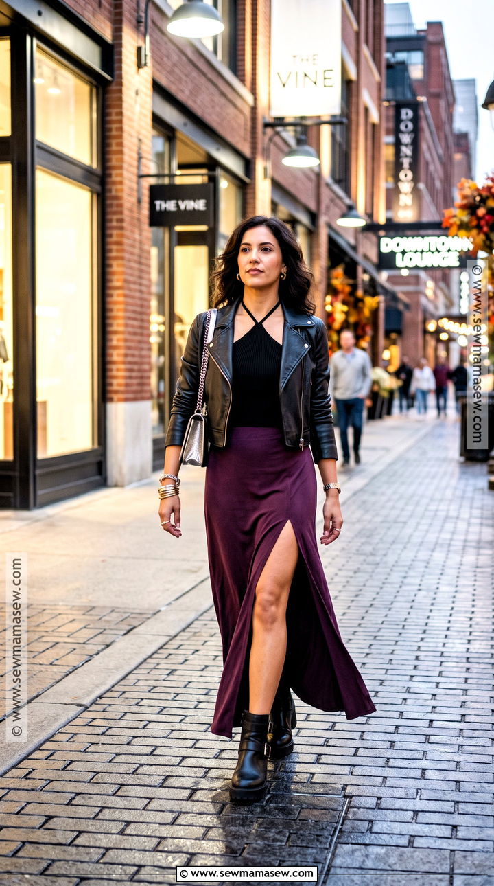 Halter Top And Maxi Skirt Fall Club Outfit - 25 fall club outfits