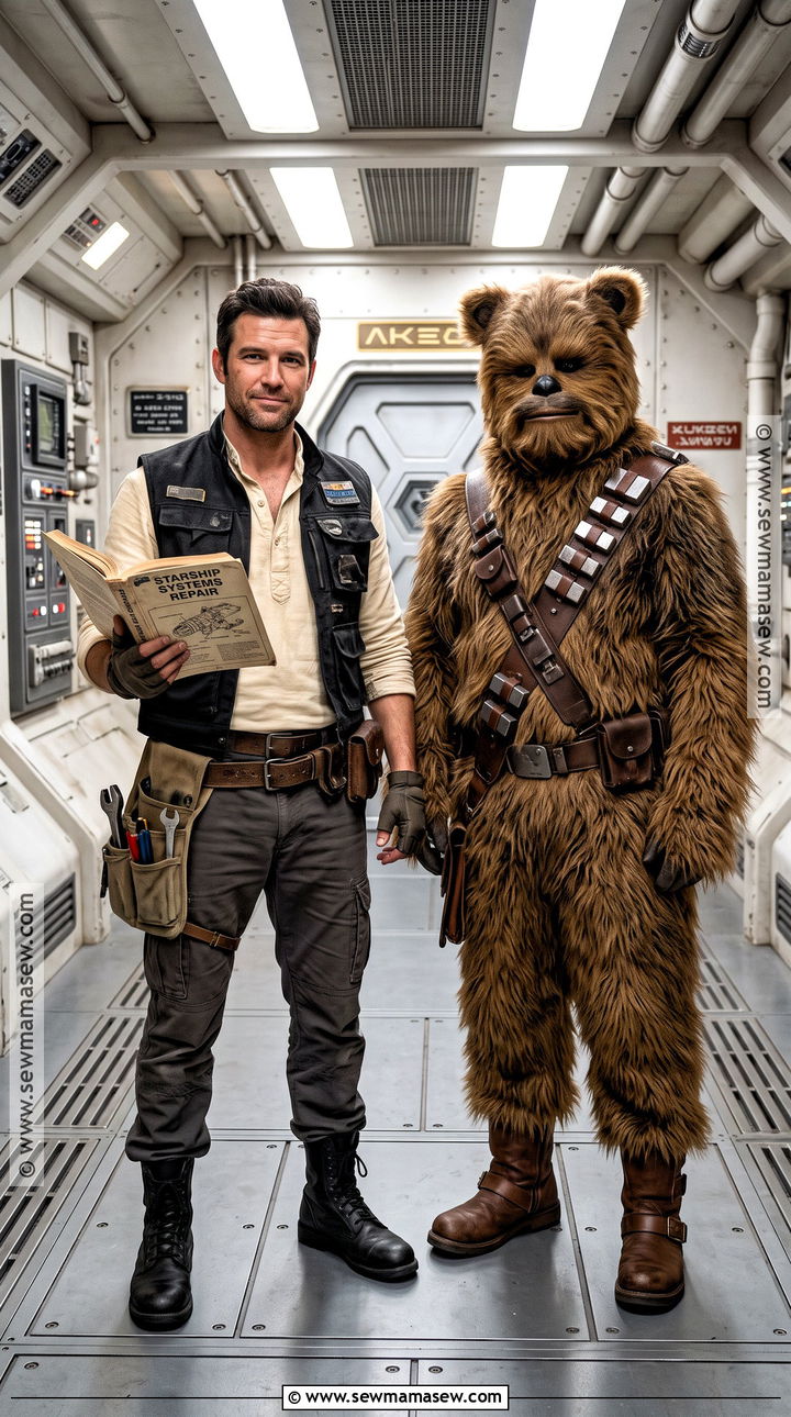 Han Solo And Chewbacca Couple Costume - 35 star wars couple costume ideas