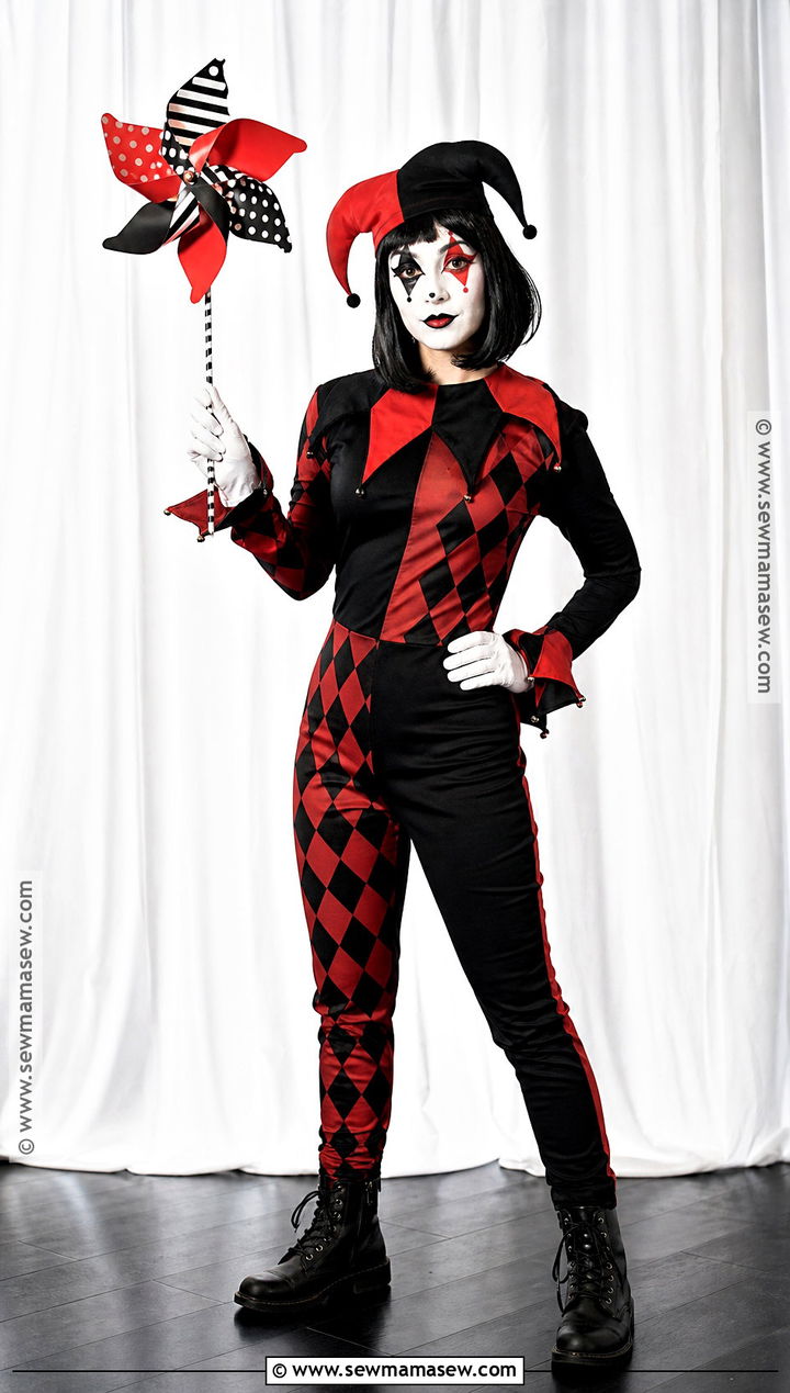Harlequin Circus Clown Costume - 30 circus clown costume ideas