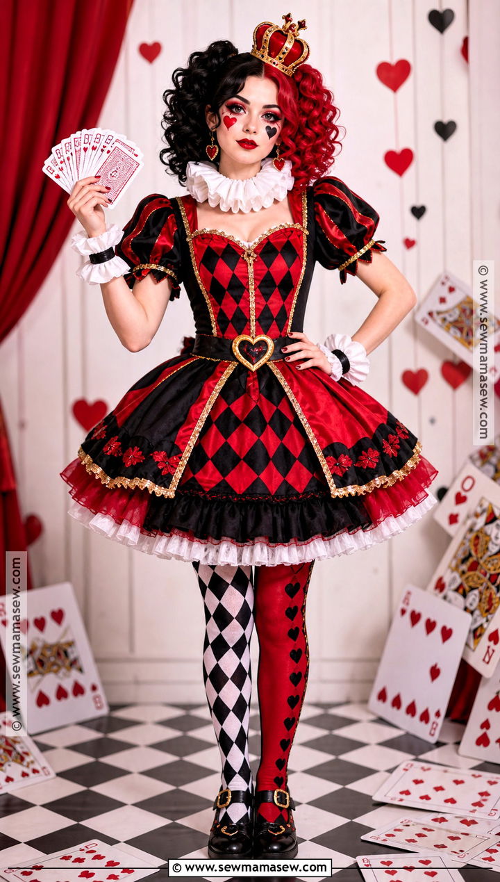 Harlequin Queen Of Hearts Cosplay - 35 Queen Of Hearts Cosplay Ideas