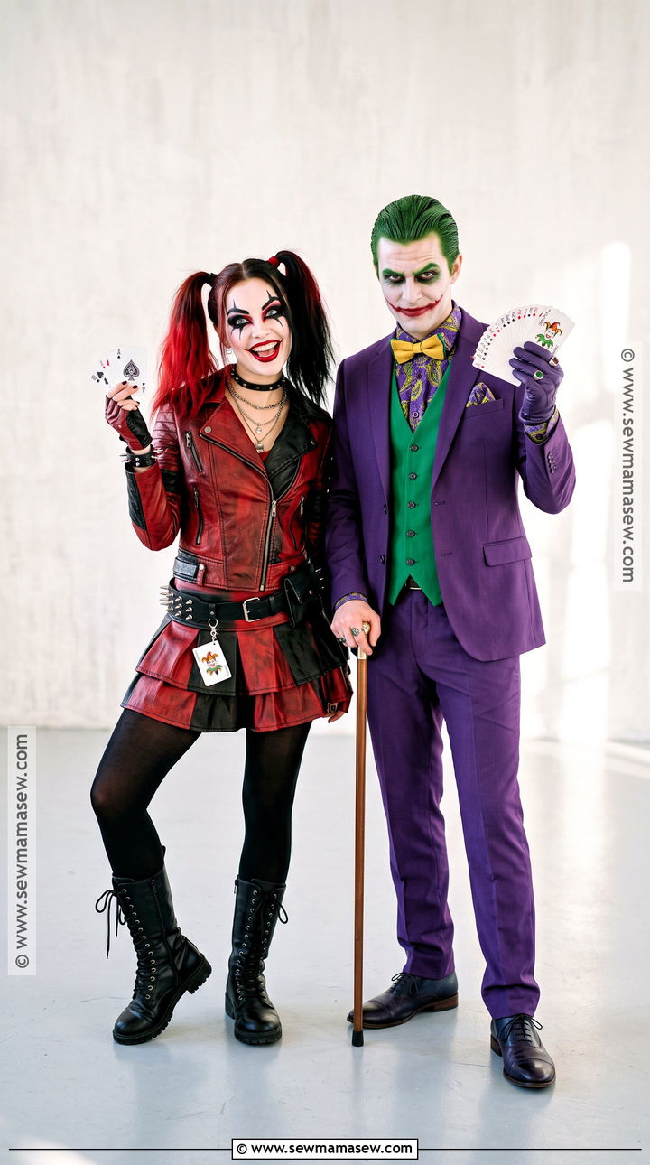 Harley Quinn And Joker Couple Costume - 50 couple costumes for halloween