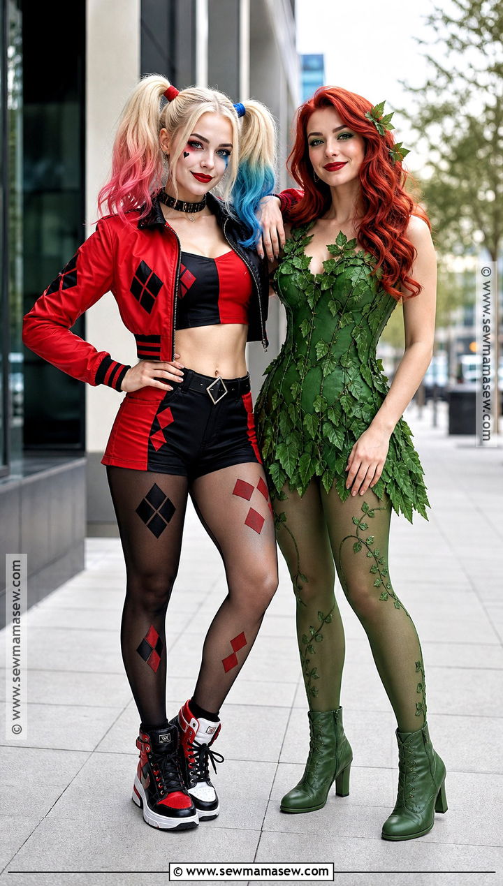 Harley Quinn And Poison Ivy BFF Costume - 30 halloween costumes for bffs