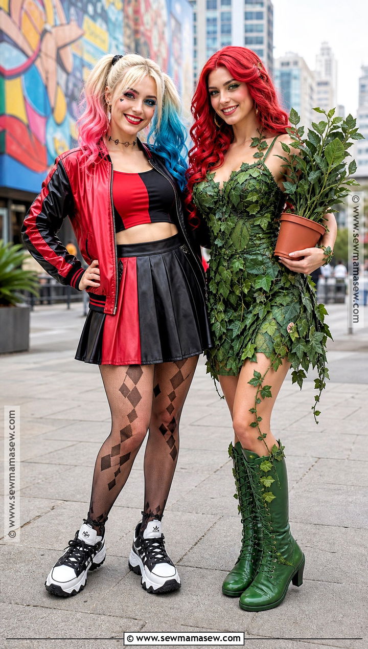 Harley Quinn And Poison Ivy Costume - 35 female duo costumes