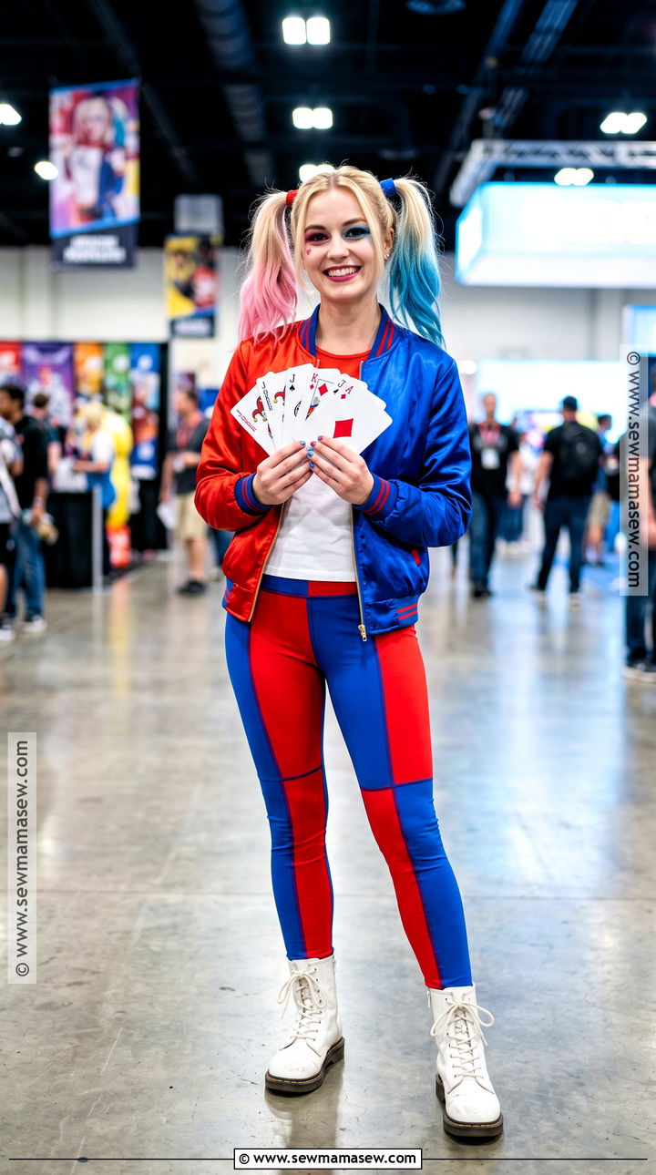 Harley Quinn Color Block Film Costume - 30 Film Costume Ideas for Women