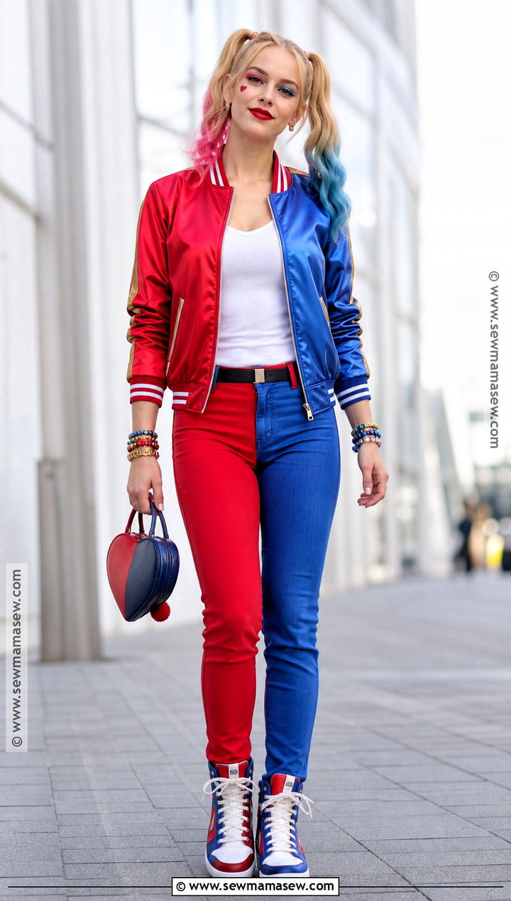Harley Quinn Red And Blue Costume - 40 blonde costume ideas