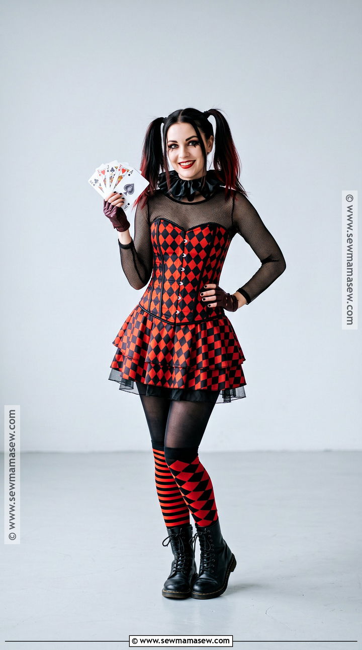 Harley Quinn Red Corset Costume - 35 Red Corset Costume Ideas