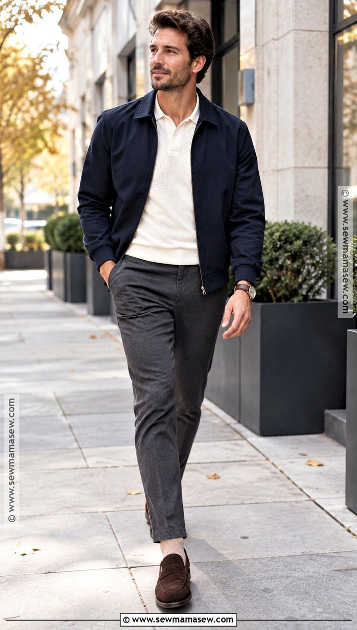 Harrington Jacket Fall Outfit - 30 fall outfits for men