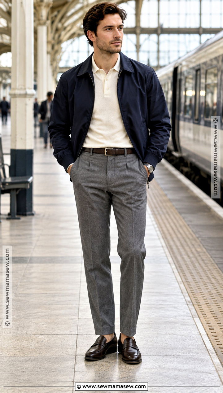 Harrington Jacket Old Money Fall Outfit - 20 old money fall outfits for men