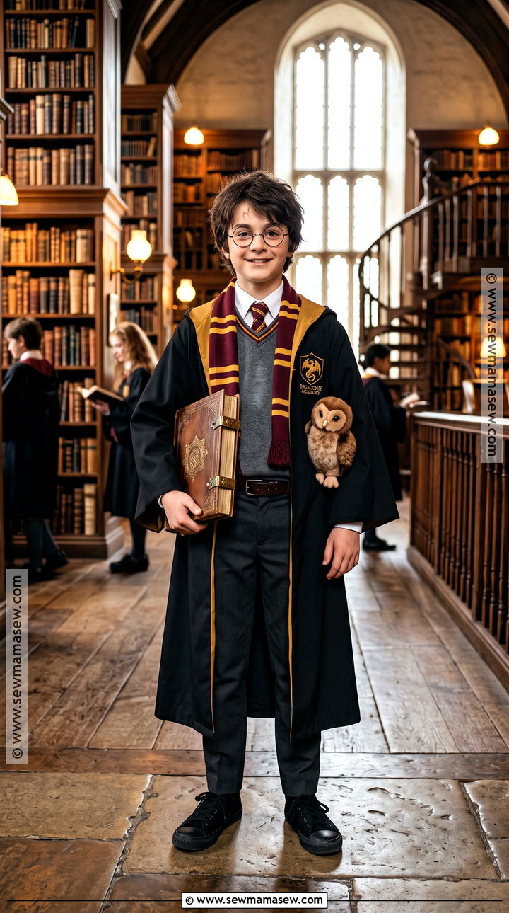 Harry Potter Costume With Robe And Scarf - 40 boys halloween costumes