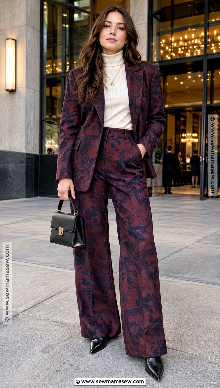 Harry Styles Printed Suit With Ankle Boots Outfit - 15 harry styles classic fall fun