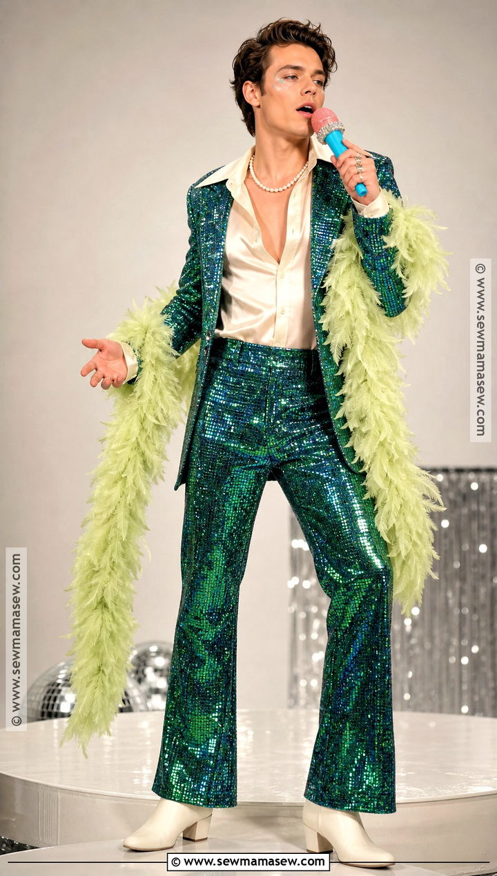Harry Styles Sequin Suit Costume - 30 musician costume ideas