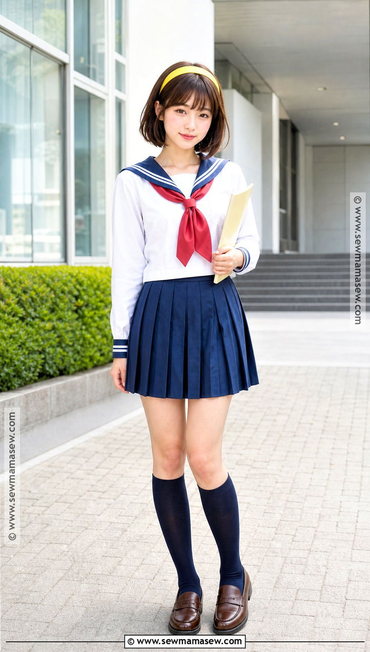 Haruhi Suzumiya Costume With Yellow Headband - 30 short brown hair costume ideas