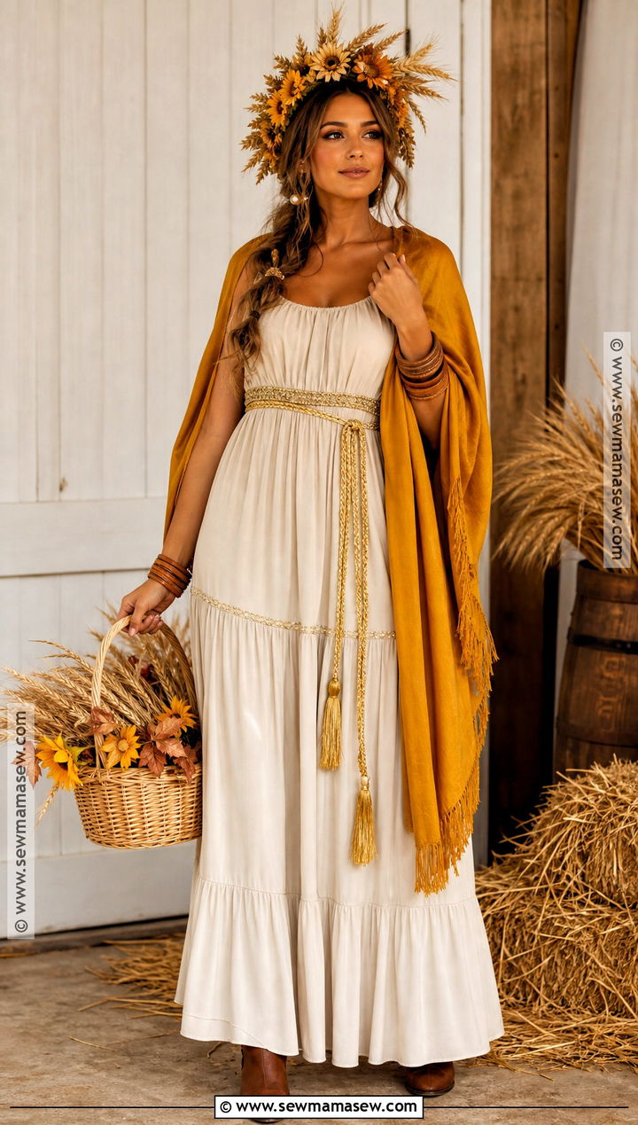 Harvest Demeter Goddess Costume - 40 greek goddess halloween costume ideas