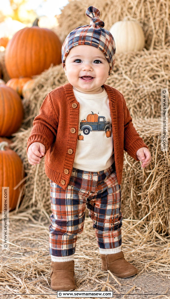 Harvest Truck Baby Outfit - 15 autumn themed baby clothes