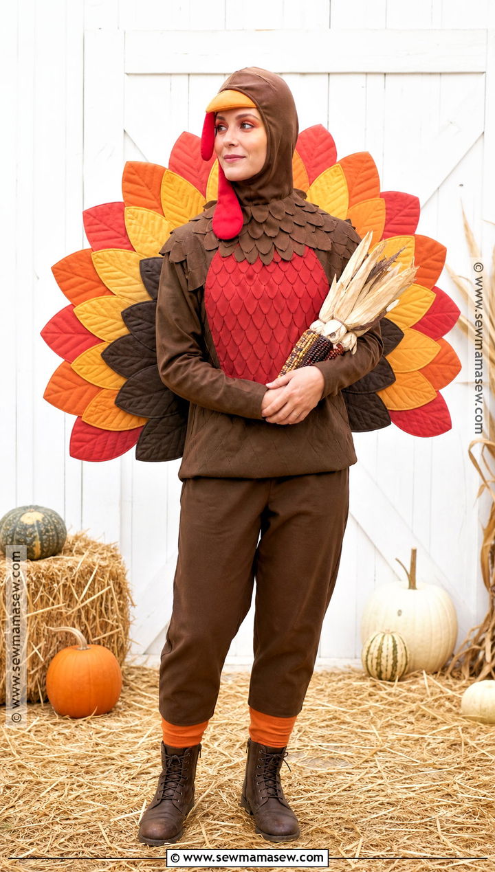 Harvest Turkey Costume - 30 farm animal costumes