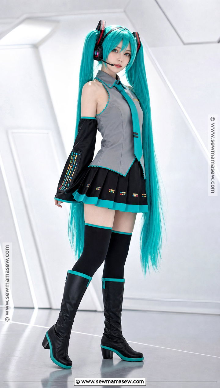 Hatsune Miku Cosplay With Teal Pigtails - 30 cosplay outfits for females