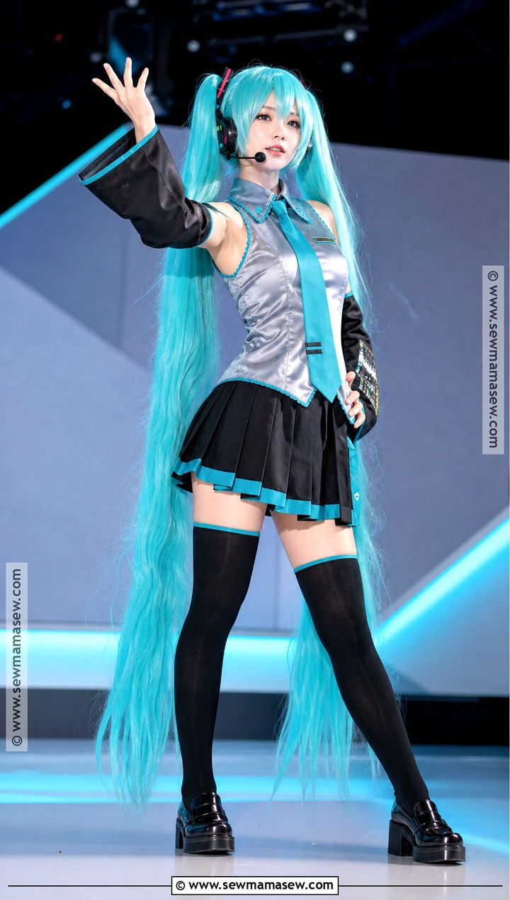 Hatsune Miku Costume - 35 blue hair halloween costumes ideas