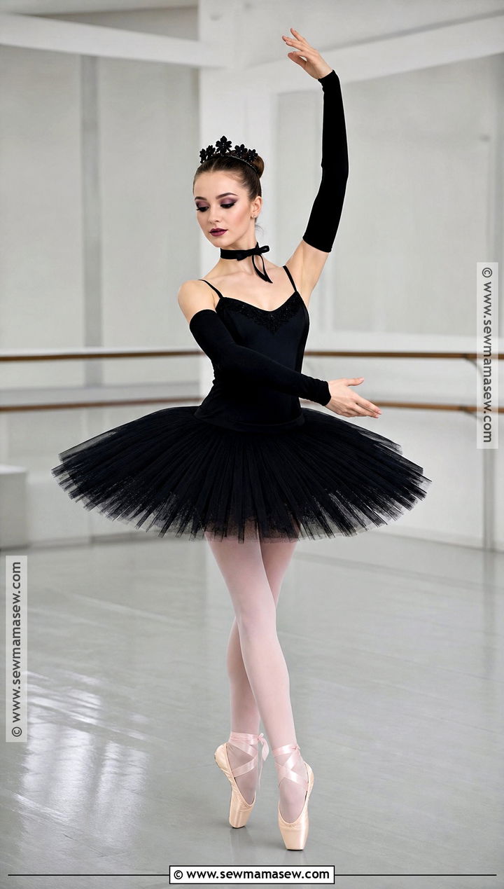 Haunted Ballerina Costume With Black Tutu - 35 black dress costume ideas