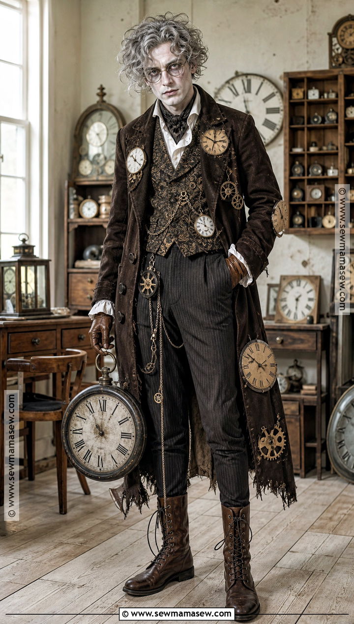 Haunted Clockmaker Costume - 40 scary halloween costume ideas