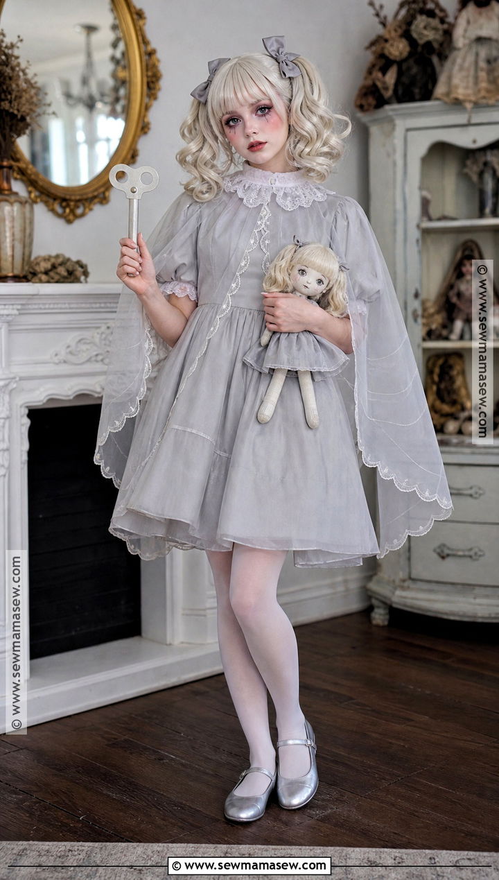 Haunted Doll Ghost Costume - 35 ghost halloween costume ideas