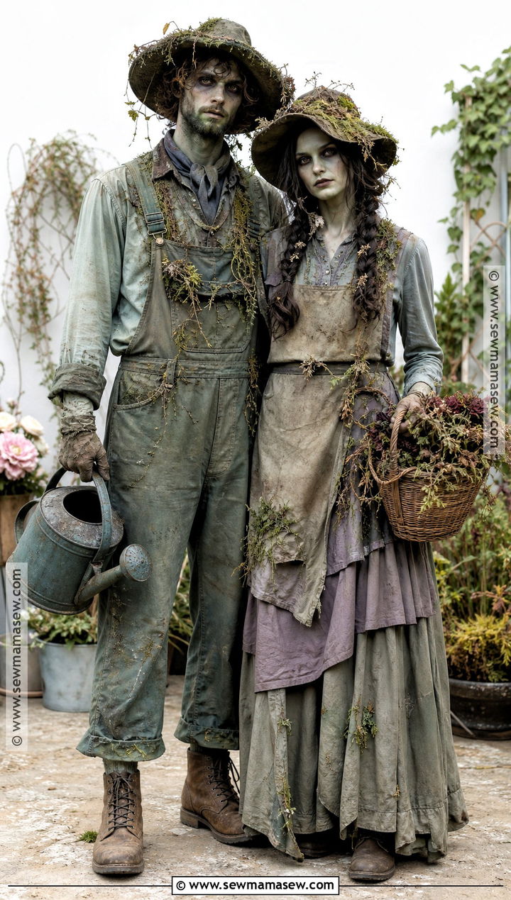 Haunted Gardeners Couple Costume - 30 scary couple costumes