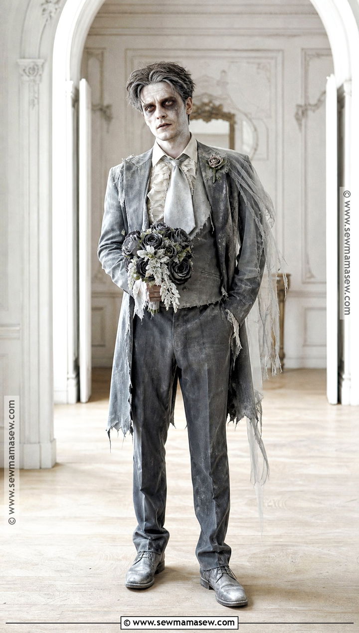 Haunted Ghost Groom Costume - 45 male halloween costumes