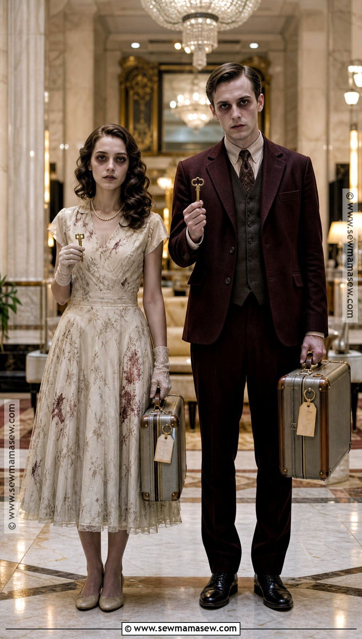 Haunted Hotel Guests Costume - 30 scary couple costumes
