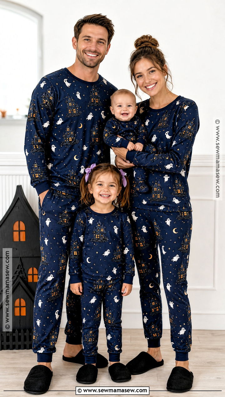 Haunted House Matching Halloween Pajamas - 30 matching halloween pajamas