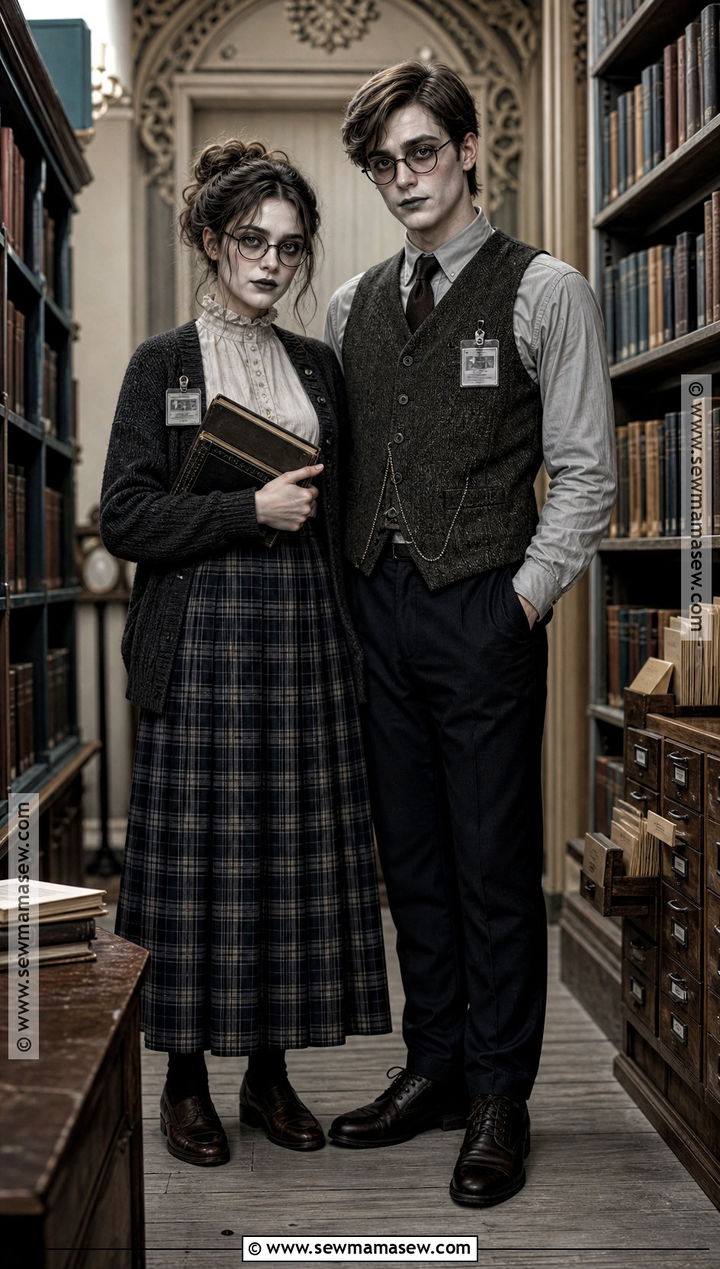 Haunted Librarian Couple Costume - 30 scary couple costumes