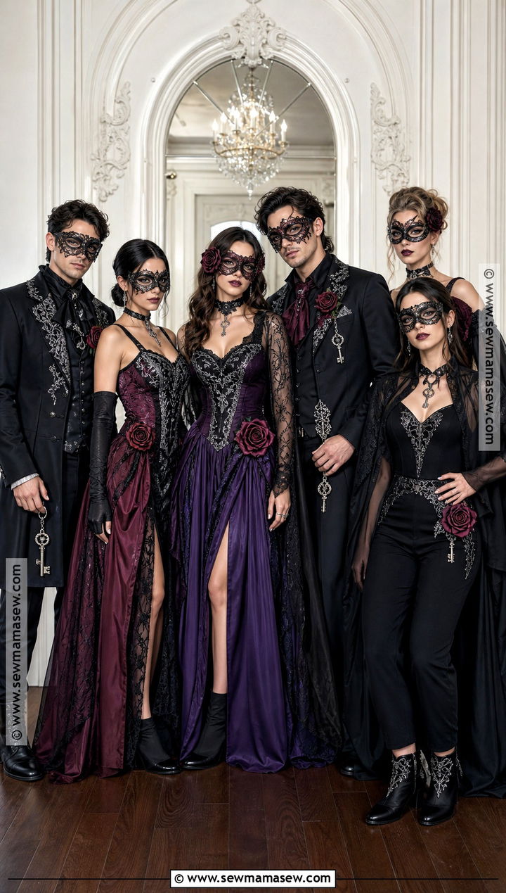 Haunted Masquerade Group Costume - 50 scary halloween costume ideas