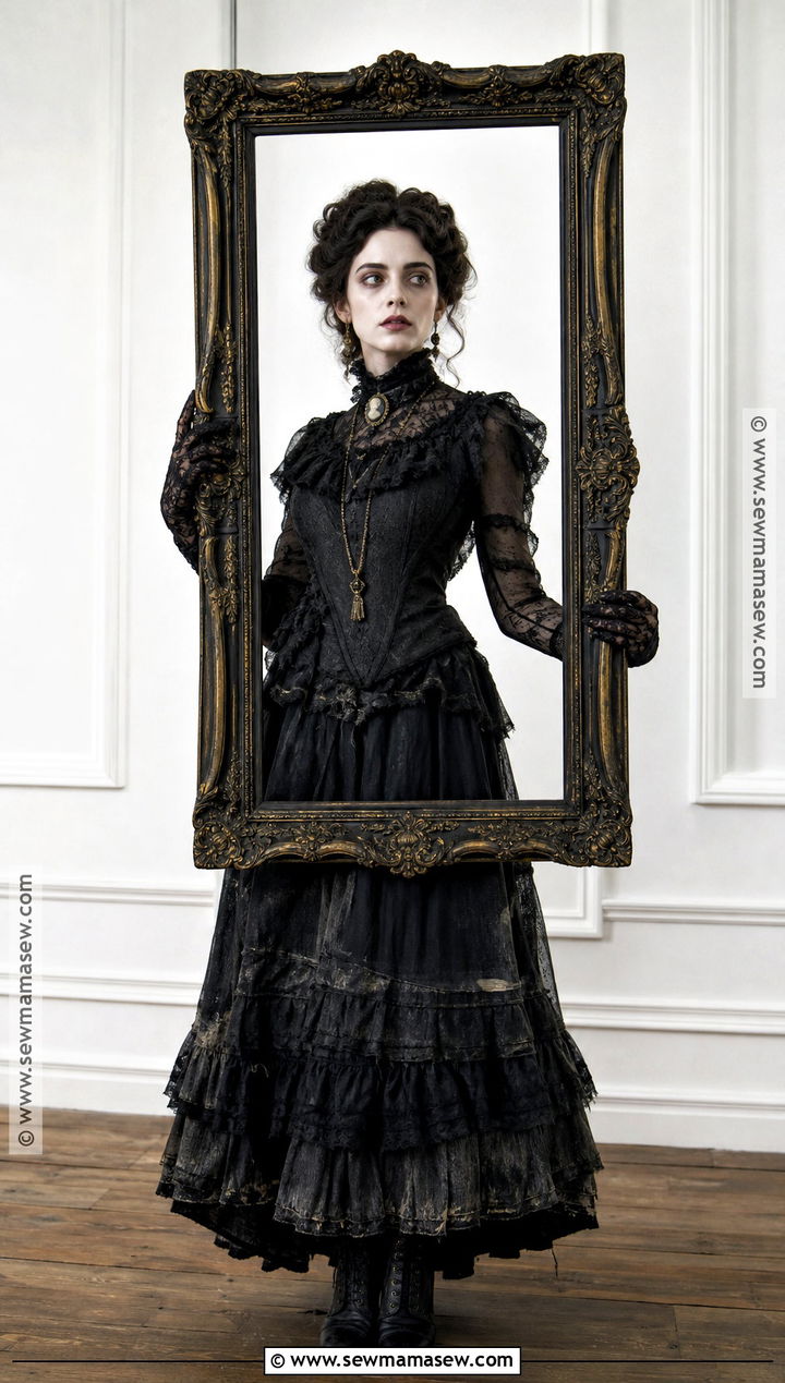 Haunted Portrait Costume With Ornate Frame - 35 dark halloween costumes
