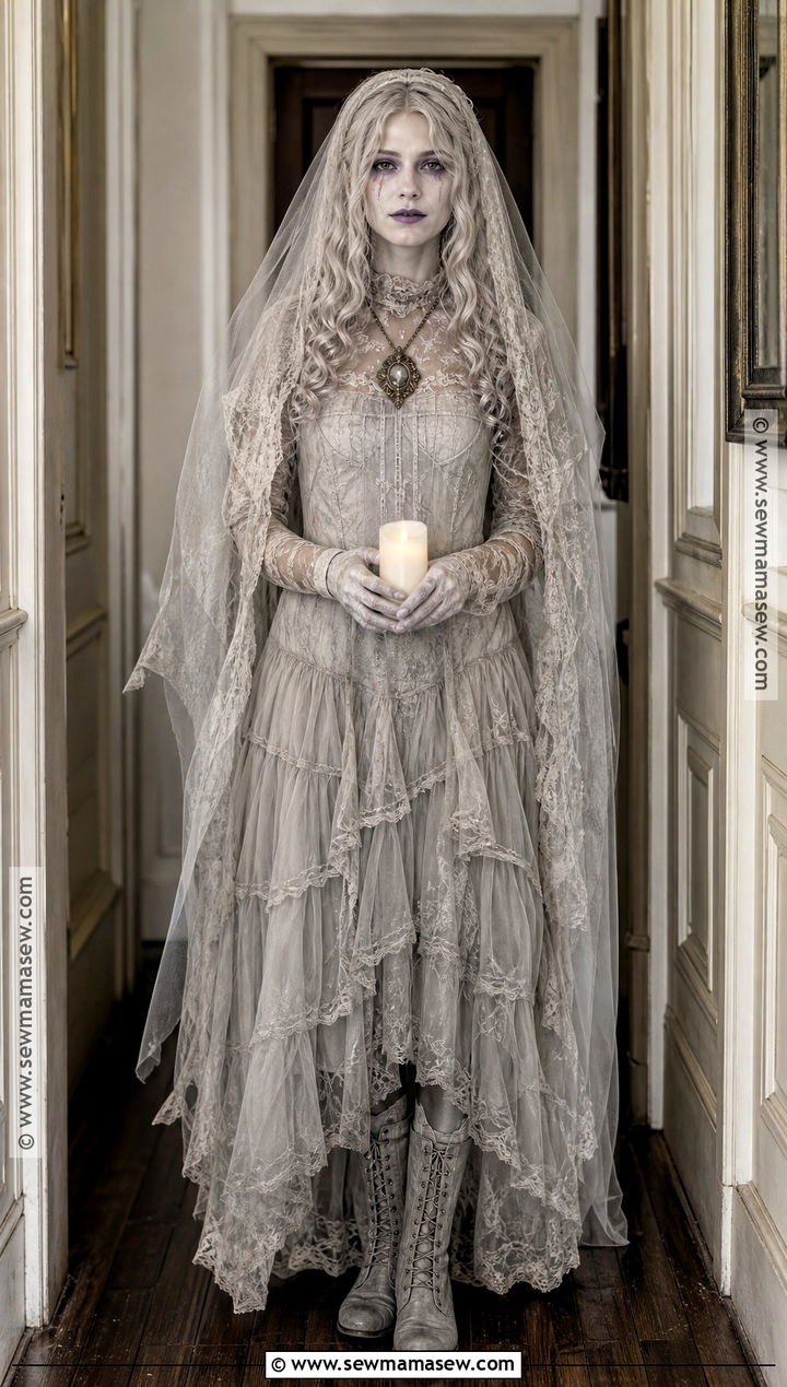 Haunted Victorian Ghost Costume - 40 scary halloween costume ideas