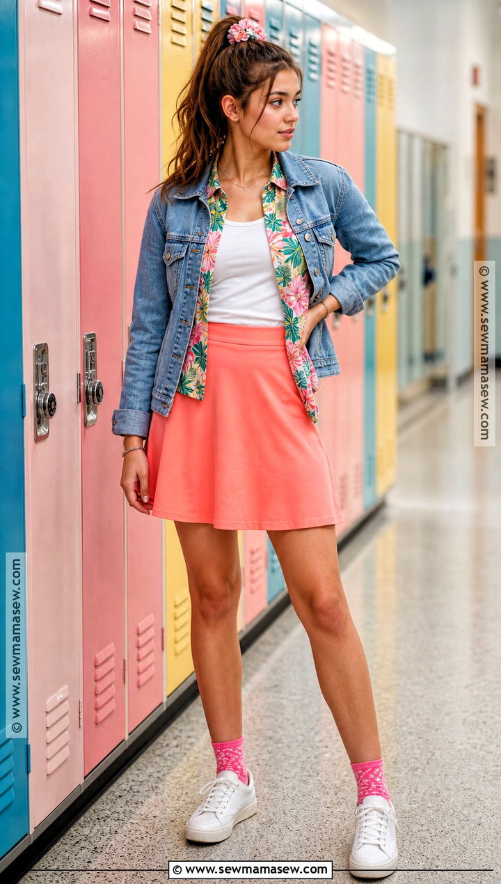 Hawaiian Shirt And Colorful Skirt Outfit - 30 hawaiian dress up day school ideas
