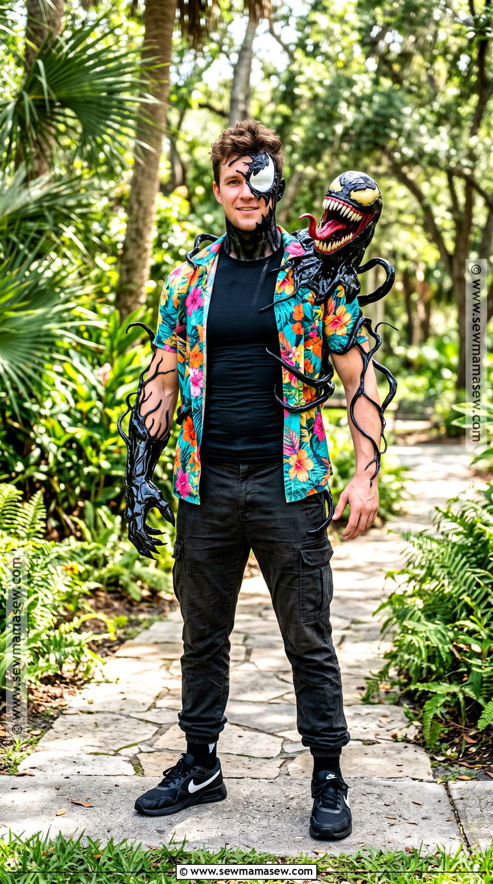Hawaiian Shirt Venom Cosplay - 30 venom cosplay ideas