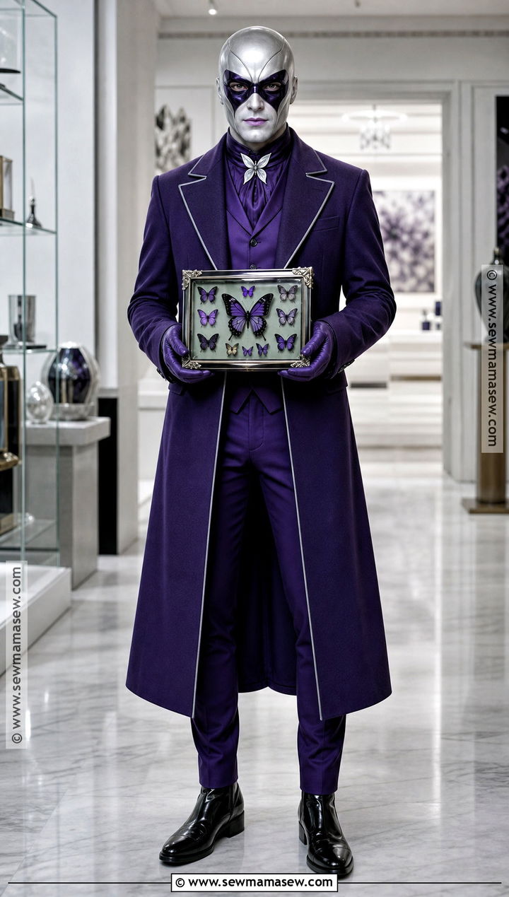 Hawk Moth Cosplay With Purple Suit - 30 Miraculous Cosplay Ideas