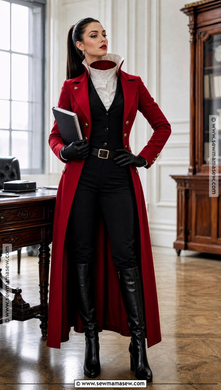 Headmistress Bloodgood Costume With Red Riding Coat - 35 monster high characters costumes