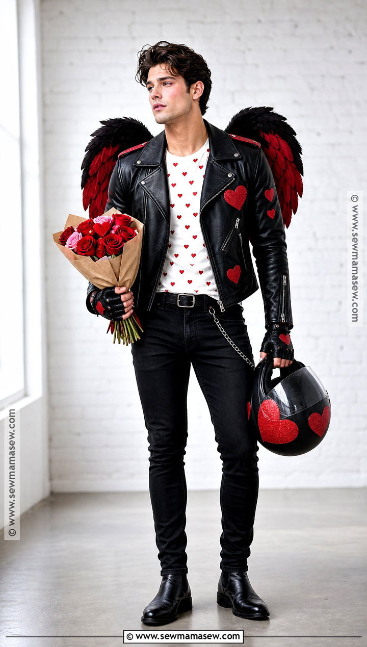 Heartbreaker Biker Cupid Costume - 30 Cupid Costume Ideas for Men