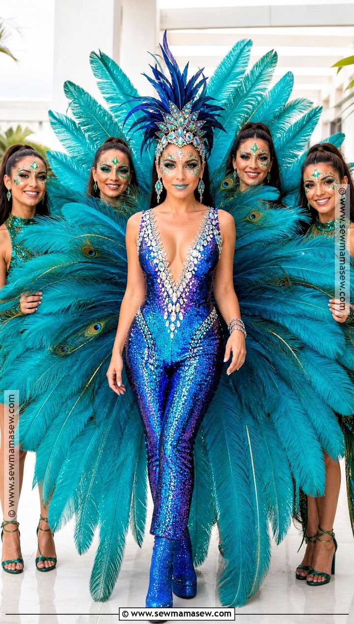 Heidi Klum Peacock Costume - 30 best celebrity halloween costumes