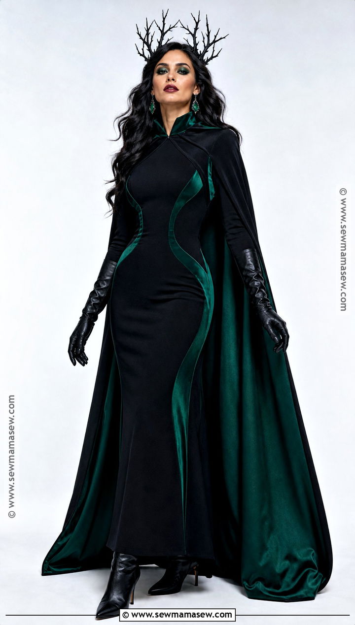Hela Costume With Green Cape - 30 Marvel Halloween Costumes for Women