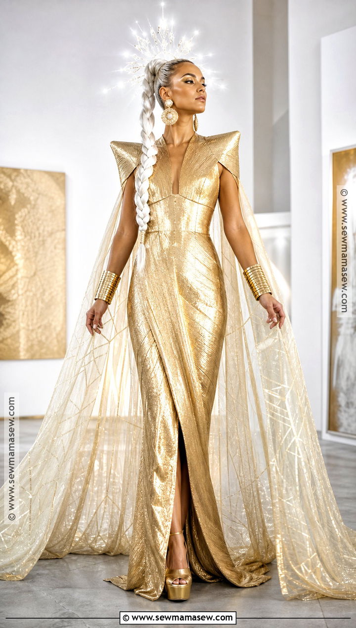 Hellfire Gala Storm Cosplay With Gold Gown - 30 storm cosplay ideas
