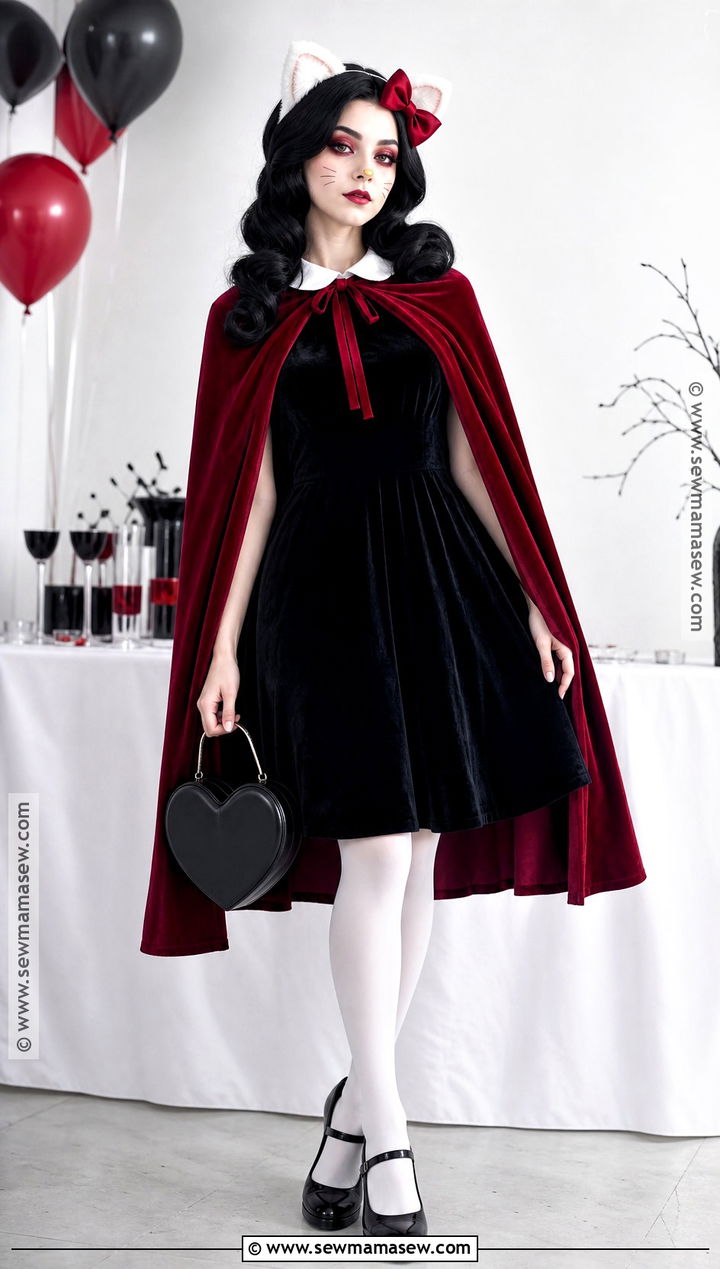 Hello Kitty Vampire Costume - 30 halloween costumes hello kitty
