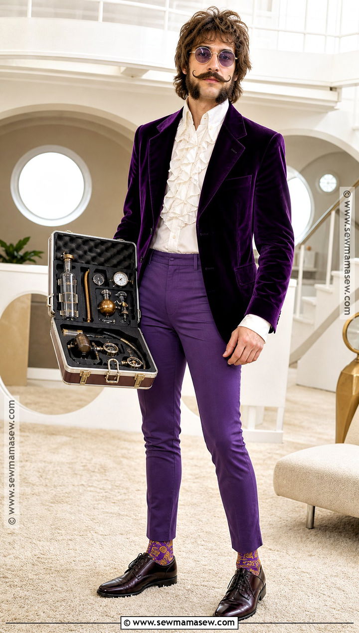 Herb Overkill Costume With Purple Suit - 30 dispical me characters costumes