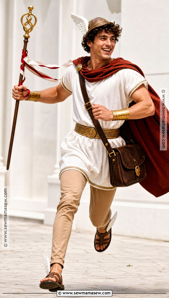 Hermes Greek God Costume With Winged Sandals - 30 greek gods costume ideas