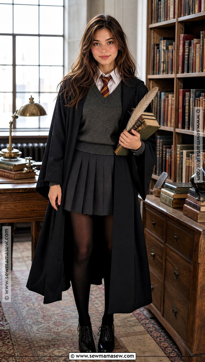 Hermione Granger Costume - 50 brunette halloween costumes ideas