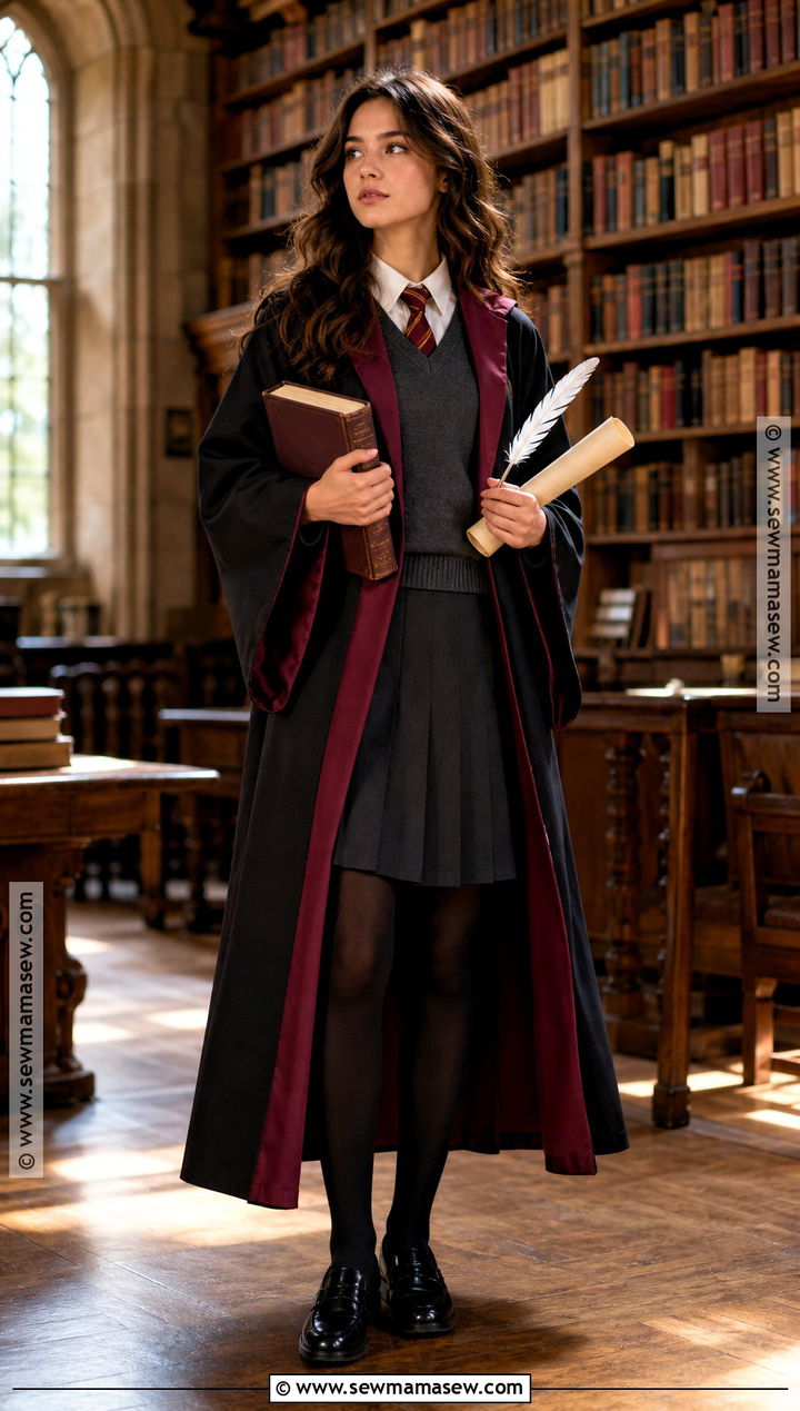 Hermione Granger Costume With School Robe - 40 Modest Halloween Costumes